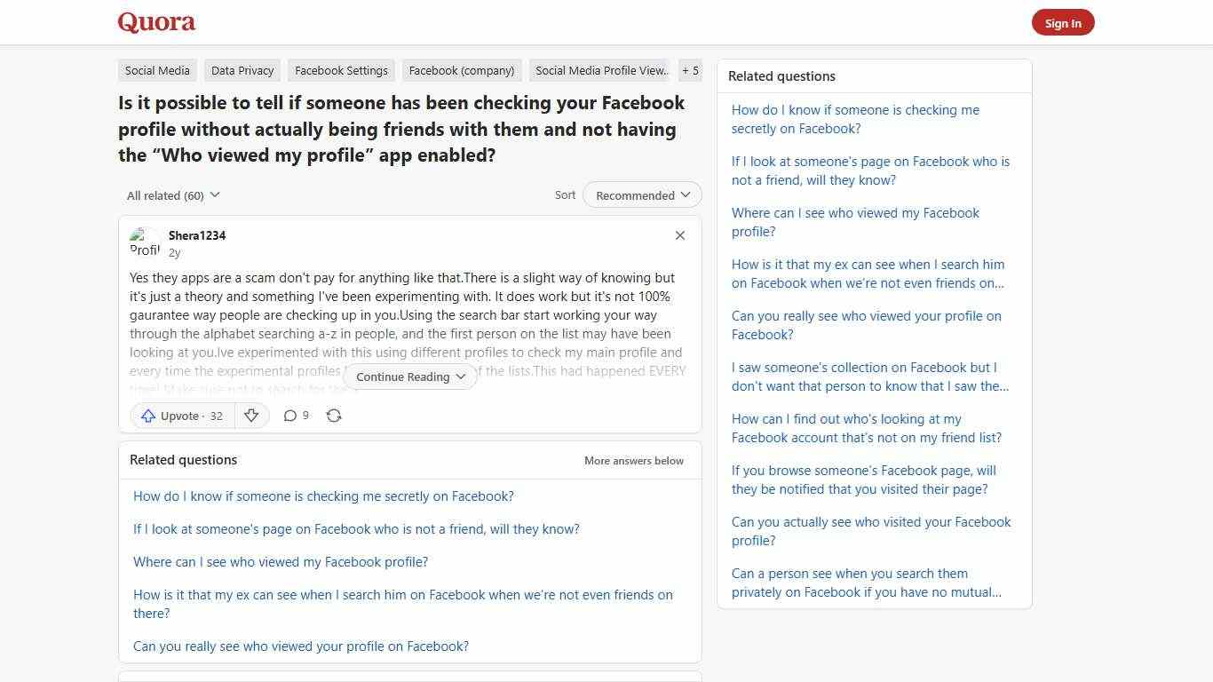 Is it possible to tell if someone has been checking your Facebook profile without actually being friends with them and not having the “Who viewed my profile” app enabled? - Quora